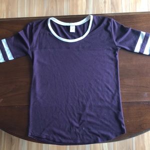 Mulberry colored shirt